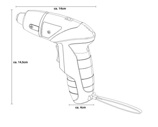 PROFI BIT-DRILL 4,8V 600mAh-NiCd Akku