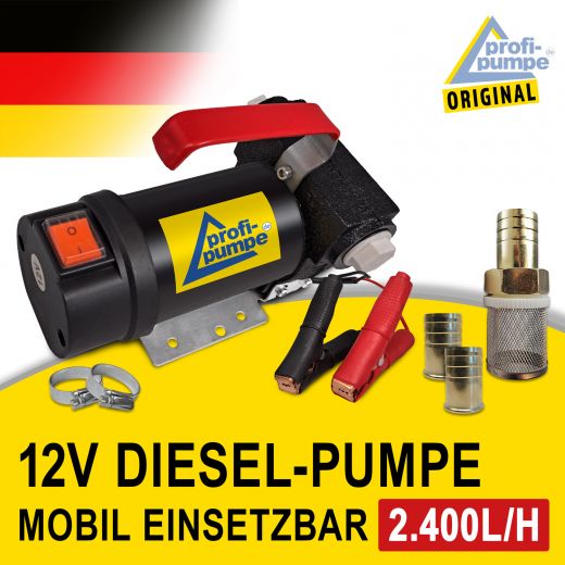 12V DIESEL PUMPE HEIZÖL FASSPUMPE ÖLPUMPE KRAFTSTOFFPUMPE TANKSTELLE