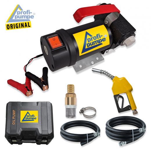 12V Dieselpumpe, Diesel-Pumpe 12 Volt, Öl-Pumpe, Dieselpumpen Set, Dieselpumpen-Komplettset, Diesel Umfüllstation, Diesel-Tankstation, Diesel Koffer Tank-Set, Diesel-Pumpe mit Koffer und Zubehör