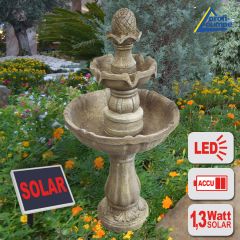 B-Ware Solar - Brunnen ASIA-GARTEN-2 mit LiIon-Akku & LED Licht(Neu)