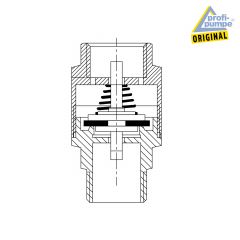 Rückschlagventil Messing 1 Zoll IG auf 1 Zoll AG